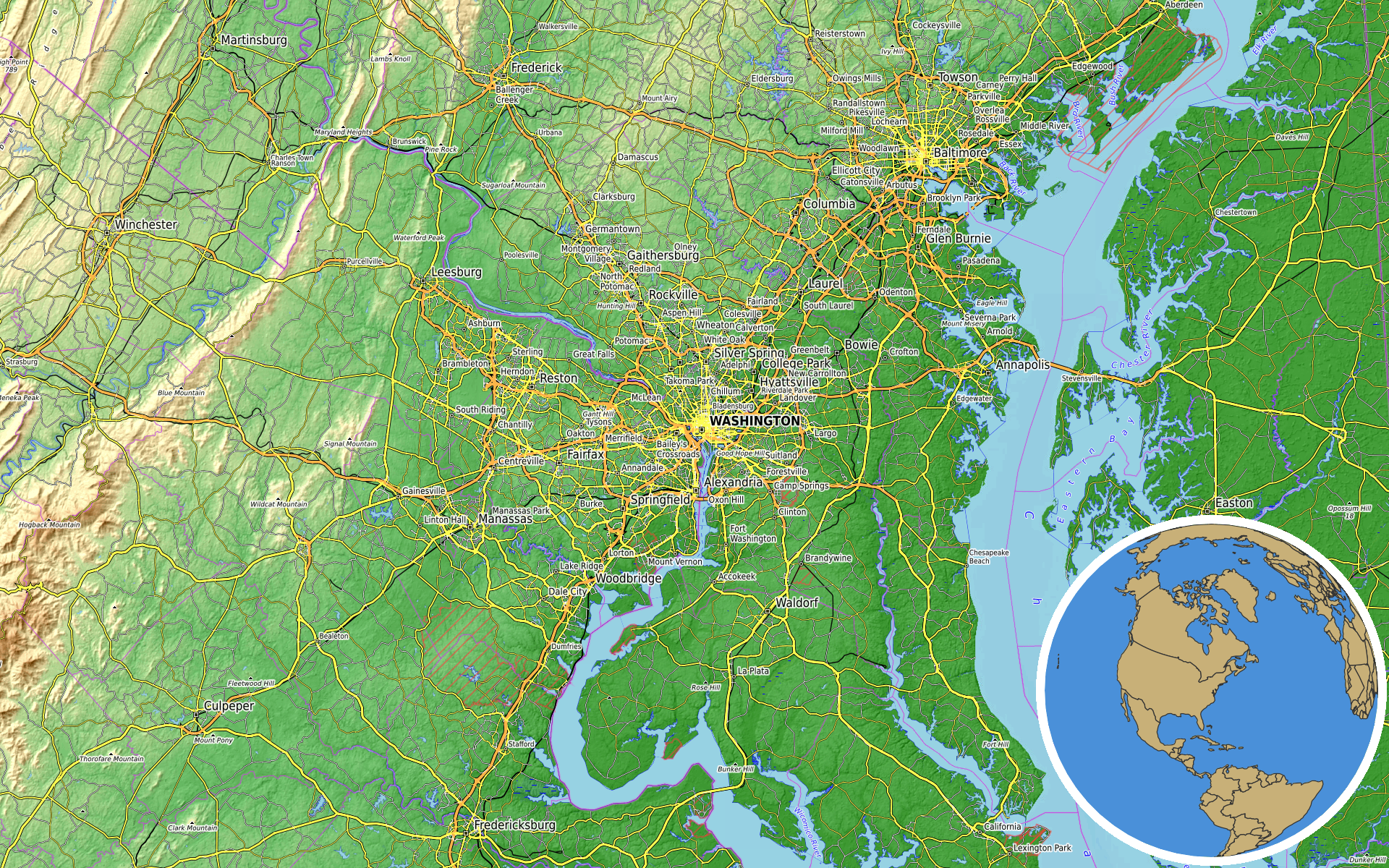 Source: OpenTopoMap / Natural Earth - Lincoln Memorial
Note: Map generated by NewsFindr for Lincoln Memorial on July 14, 2026 at 9:02 AM ET