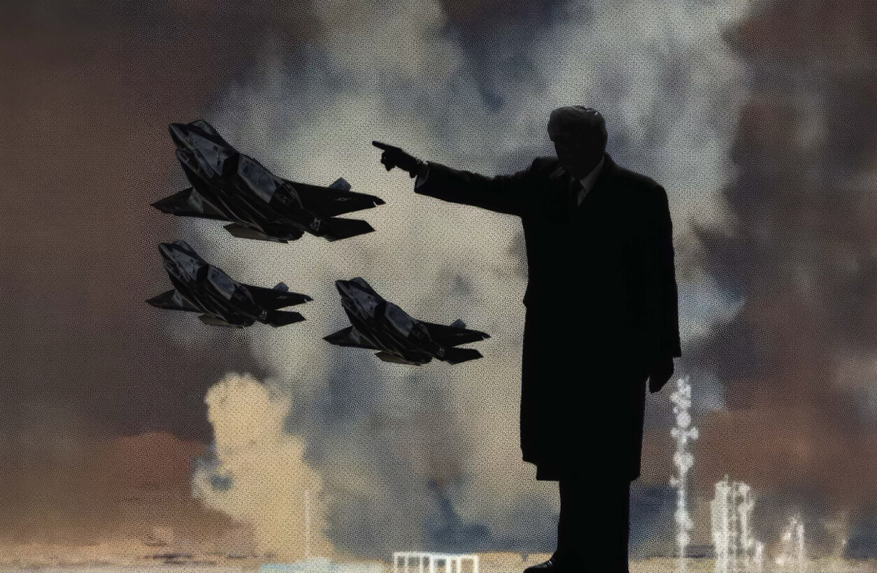 Donald J. Trump posted a stylized image depicting military fighter jets in formation on Truth Social on 07/05/2026.