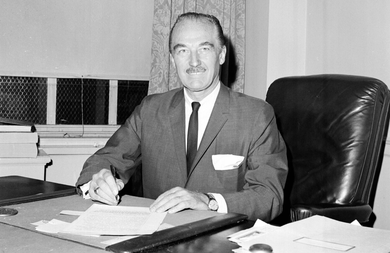 Fred C. Trump posed at his office on 07/05/2026.