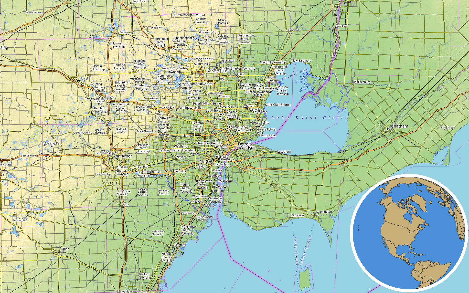 Source: OpenTopoMap / Natural Earth - Detroit, Michigan
Note: Map generated by NewsFindr for Detroit, Michigan on July 10, 2026 at 11:13 PM EST