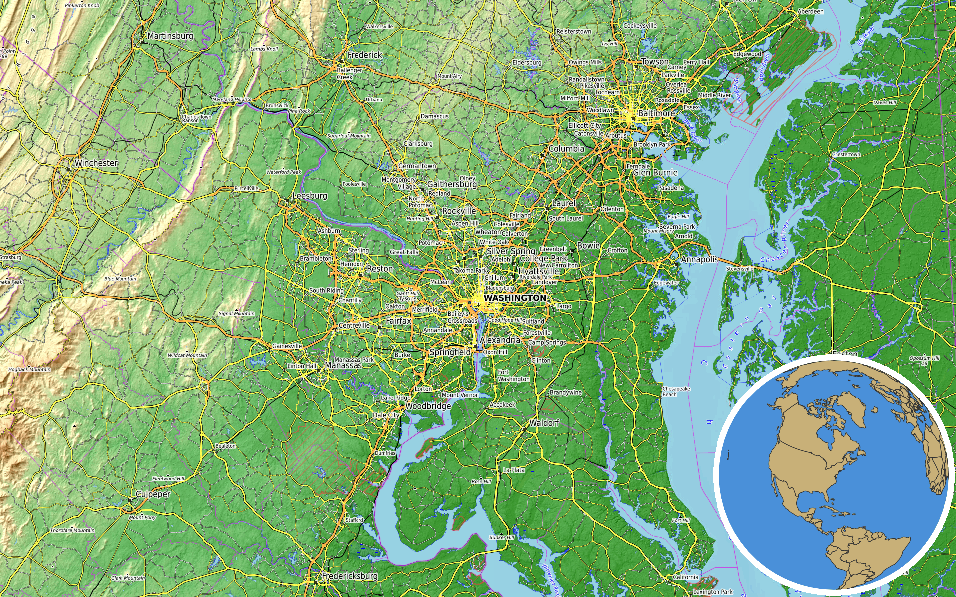 Source: OpenTopoMap / Natural Earth - Pittsburgh
Note: Map generated by NewsFindr for Pittsburgh on July 16, 2026 at 1:04 AM ET