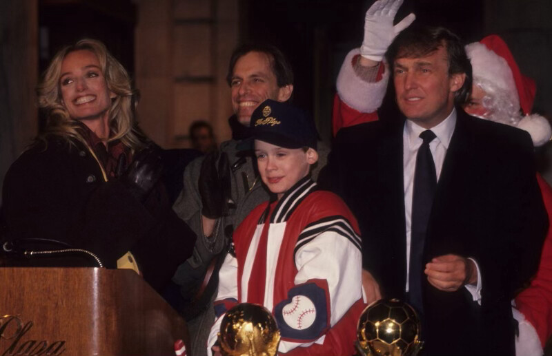 Donald J. Trump shared a photo depicting a child at a youth sports award ceremony on Truth Social on 07/05/2026.