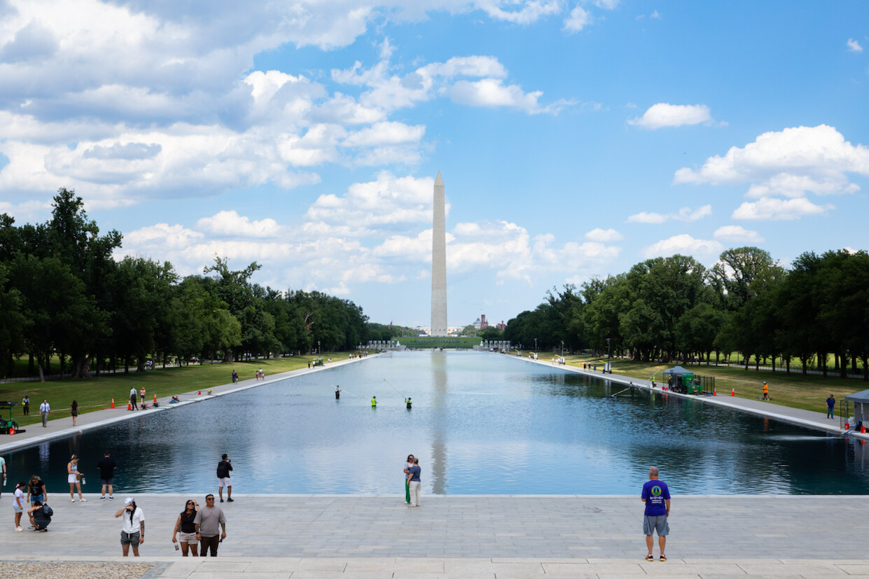 Trump posts single letter “A” with Washington Monument photo on Truth Social