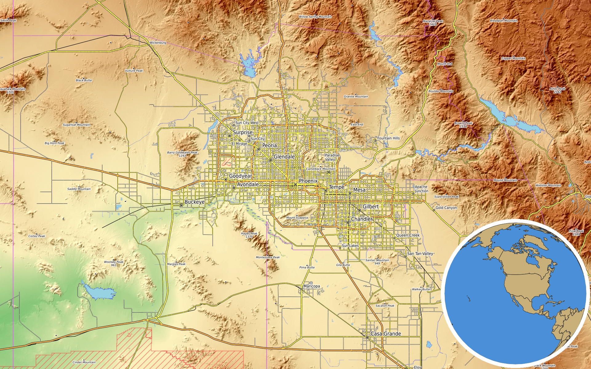 Source: OpenTopoMap / Natural Earth - Arizona, Pennsylvania
Note: Map generated by NewsFindr for Arizona, Pennsylvania on July 15, 2026 at 1:18 PM ET