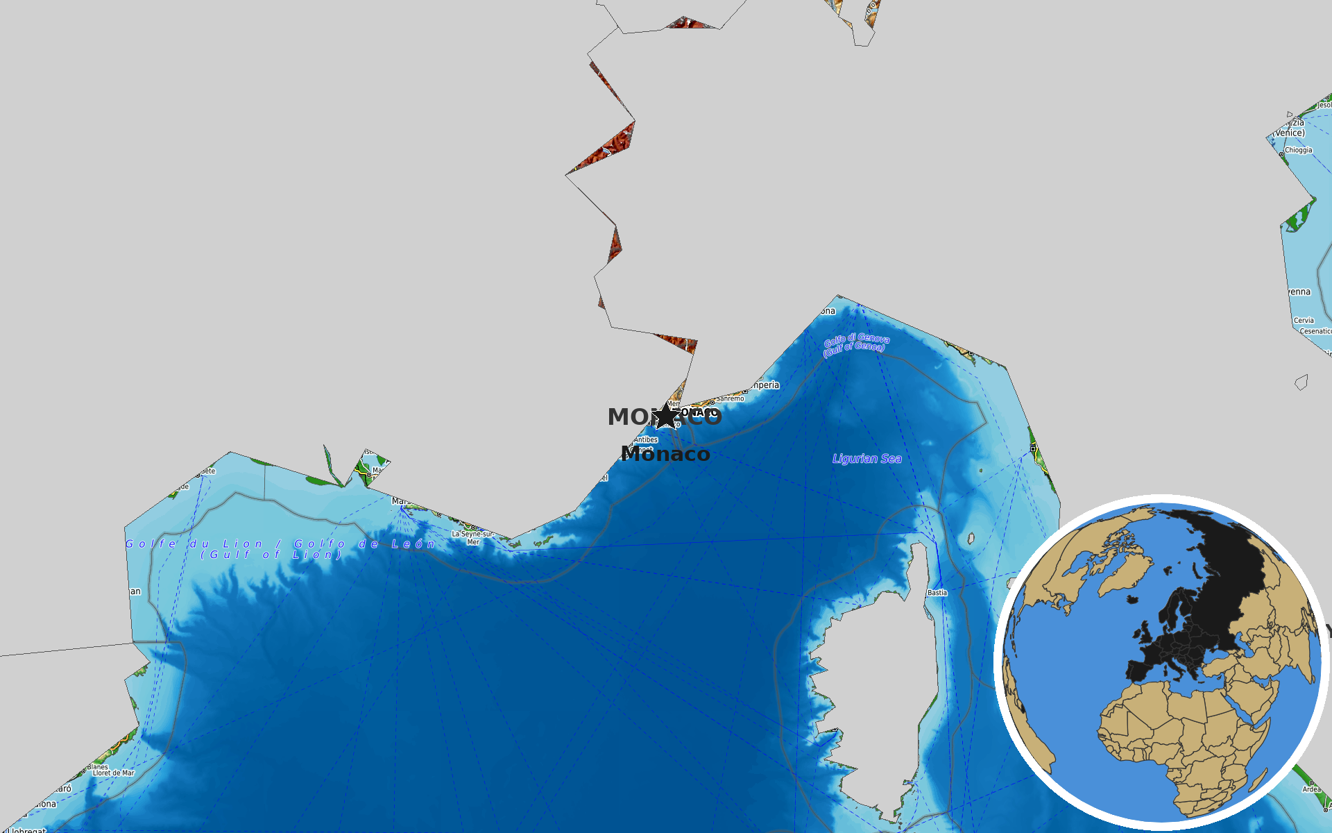 Source: OpenTopoMap / Natural Earth - Monaco
Note: Map generated by NewsFindr for Monaco on July 16, 2026 at 1:14 AM ET
