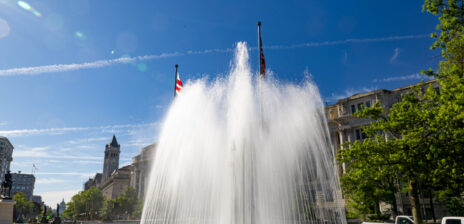 Trump touts Freedom Plaza fountain rebuild as latest D.C. beautification win