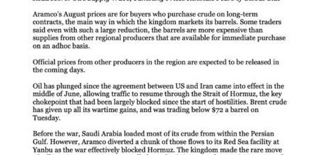 Trump touts Saudi Arabia’s biggest oil price cut in decades
