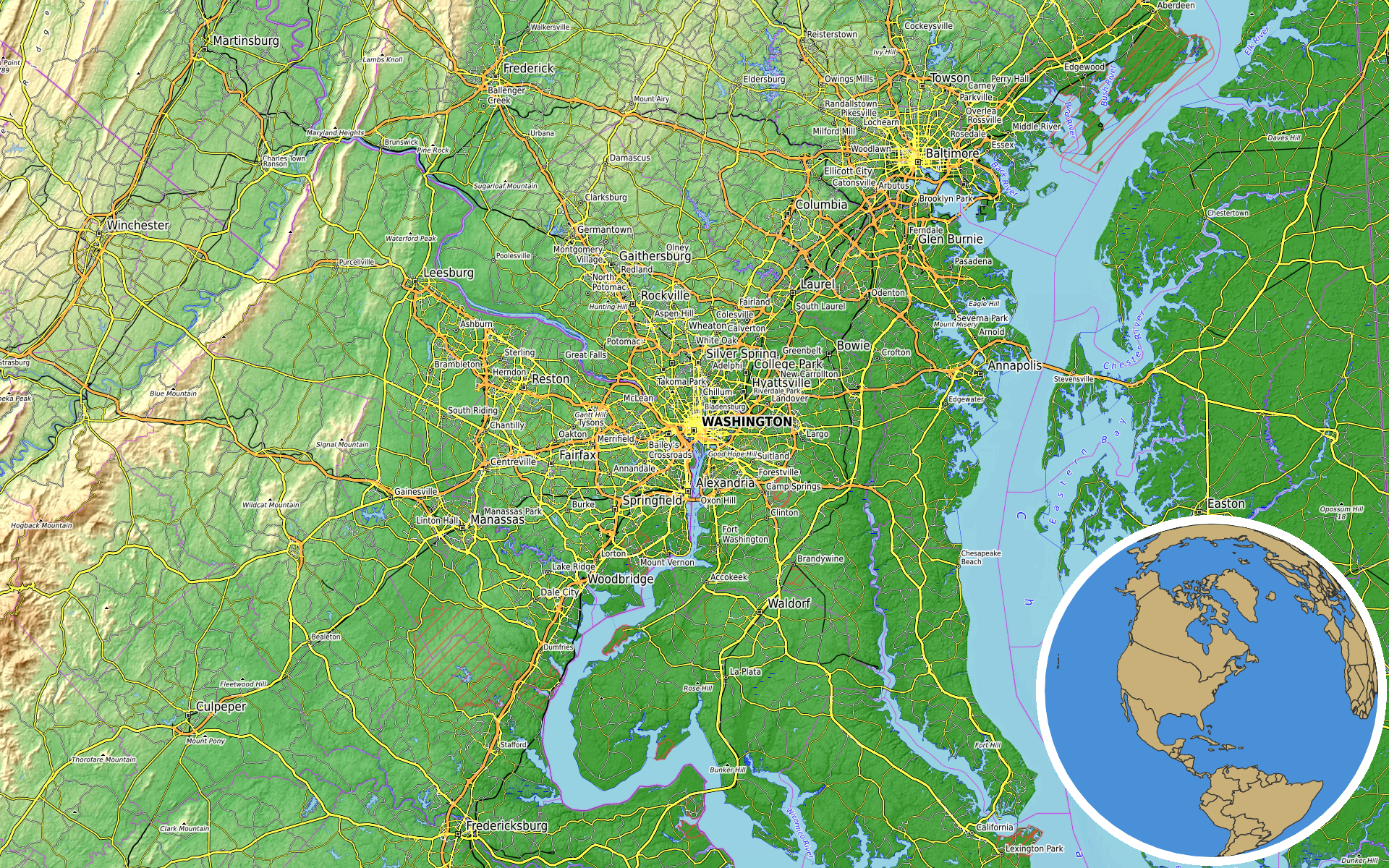 Source: OpenTopoMap / Natural Earth - Washington Monument
Note: Map generated by NewsFindr for Washington Monument on July 14, 2026 at 9:02 AM ET