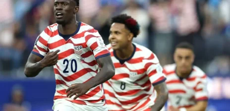 The United States men’s football team is set to face Belgium in the Round of 16.