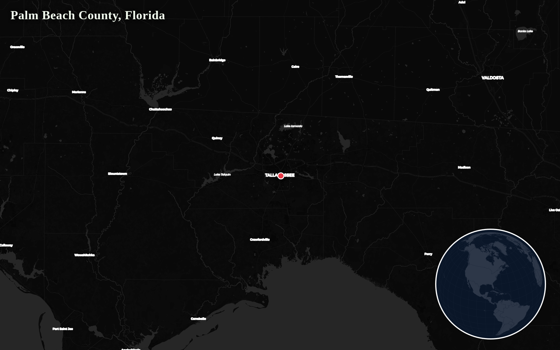 Protomaps / Natural Earth - Palm Beach County, Florida