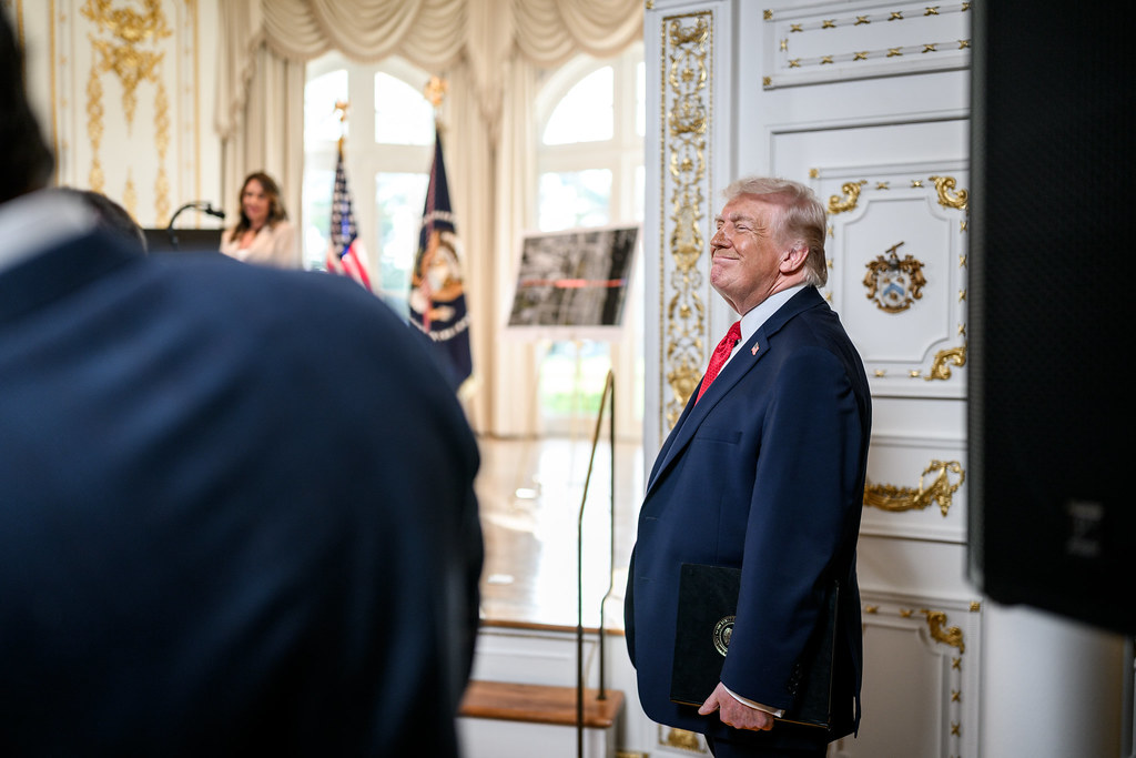 President Donald J. Trump shared an article touting Byron Donalds at WASHINGTON D.C.
