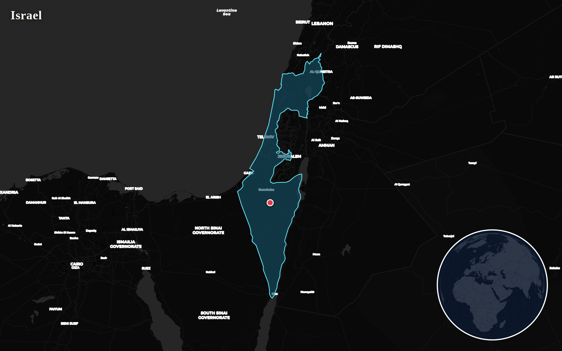 Protomaps / Natural Earth - Israel