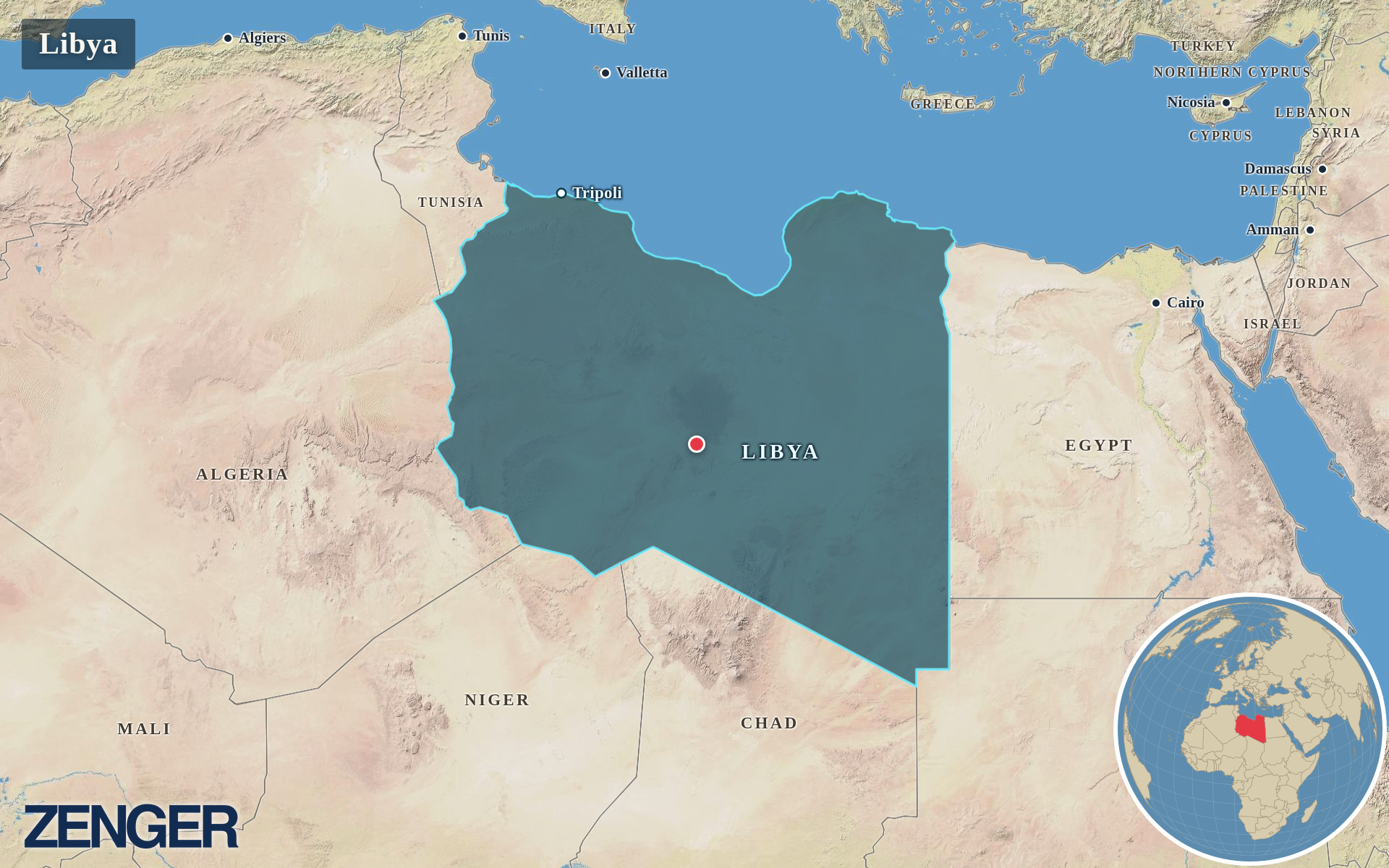 Protomaps / Natural Earth - Libya