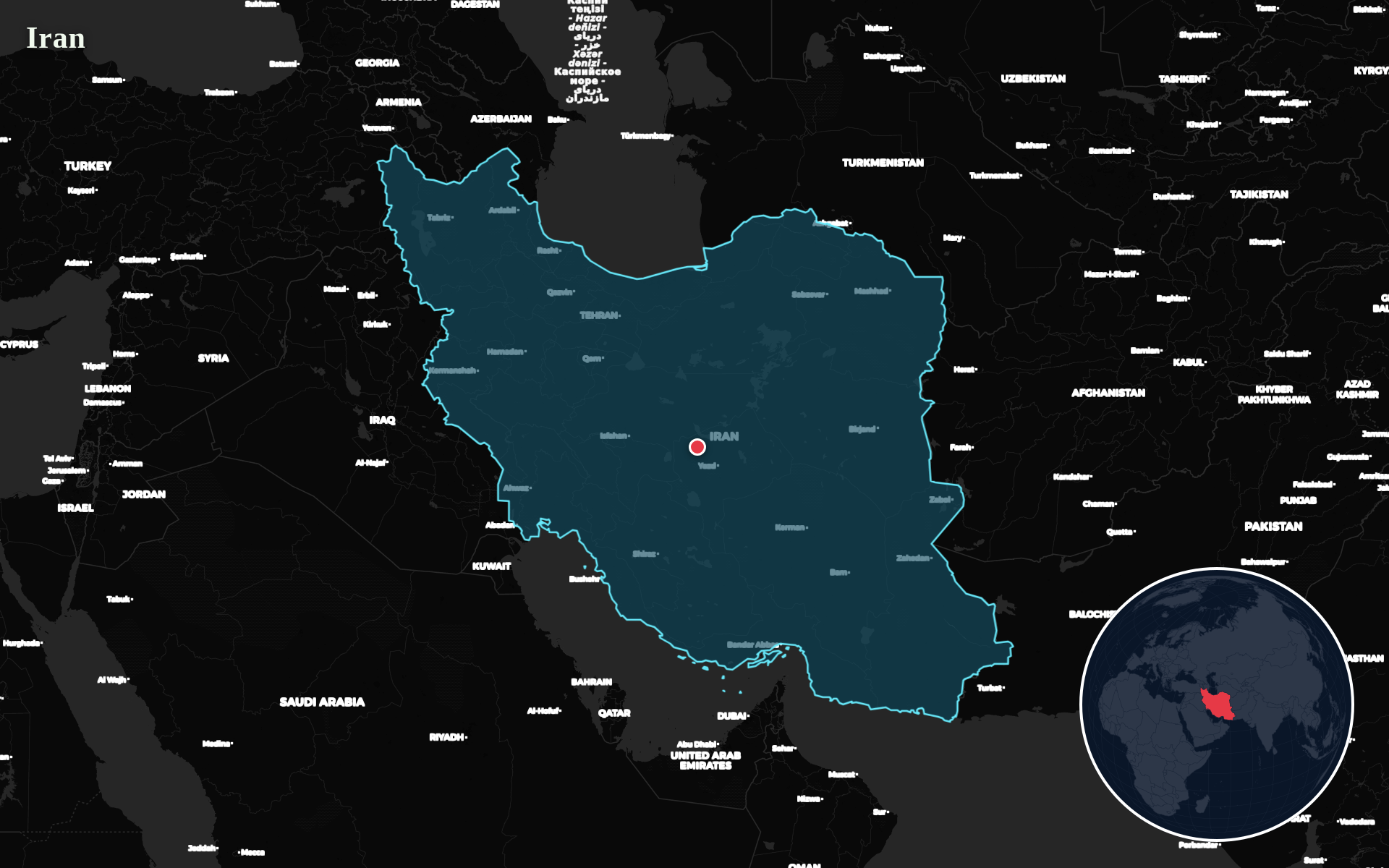 Protomaps / Natural Earth - Iran