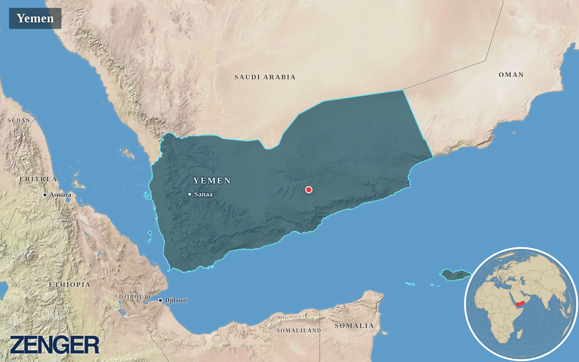 Protomaps / Natural Earth - Yemen