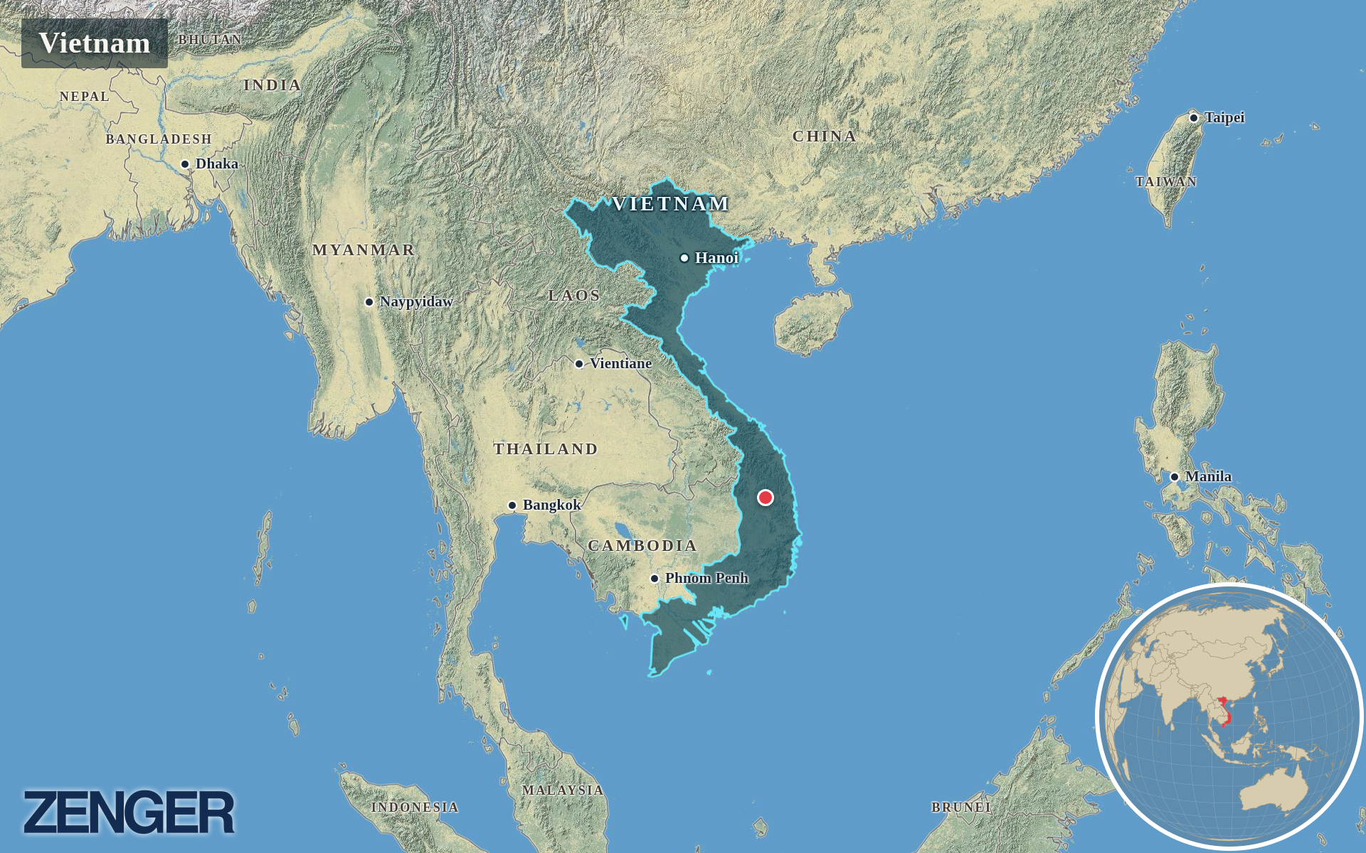 Protomaps / Natural Earth - Vietnam