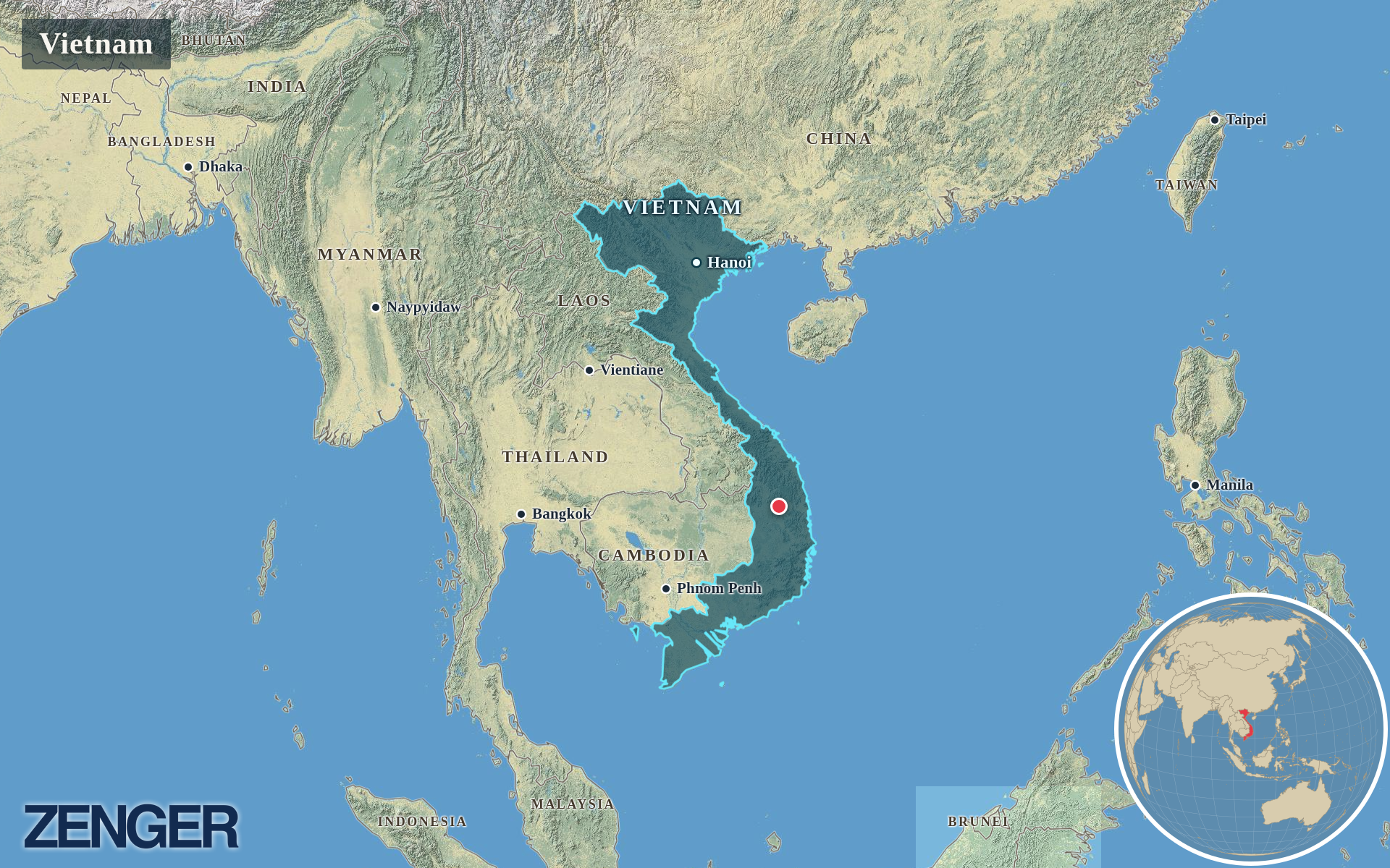 Protomaps / Natural Earth - Vietnam