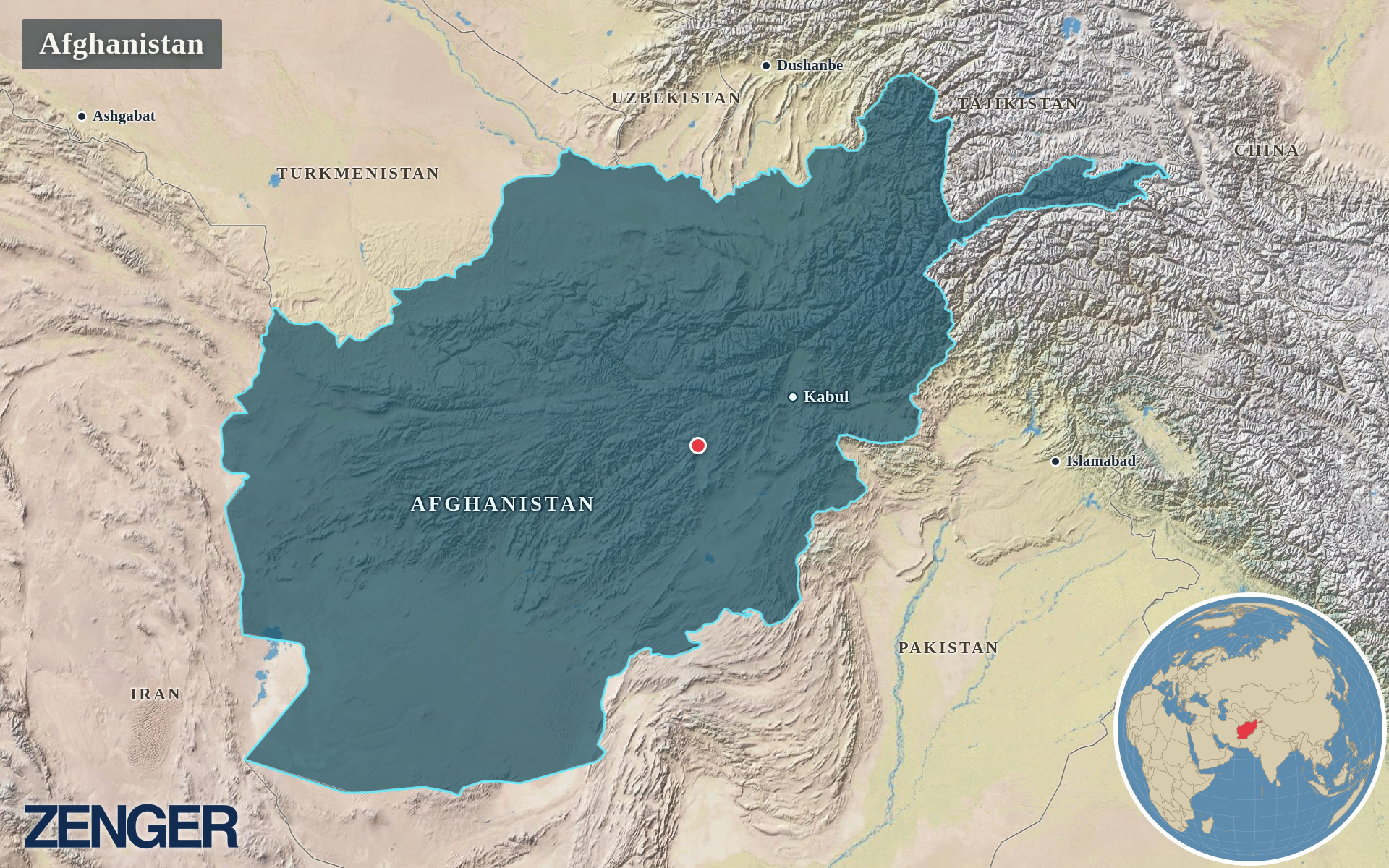 Protomaps / Natural Earth - Afghanistan