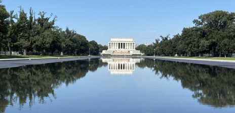 Trump Posts Interior Official’s Update on Lincoln Memorial Reflecting Pool Cleanup