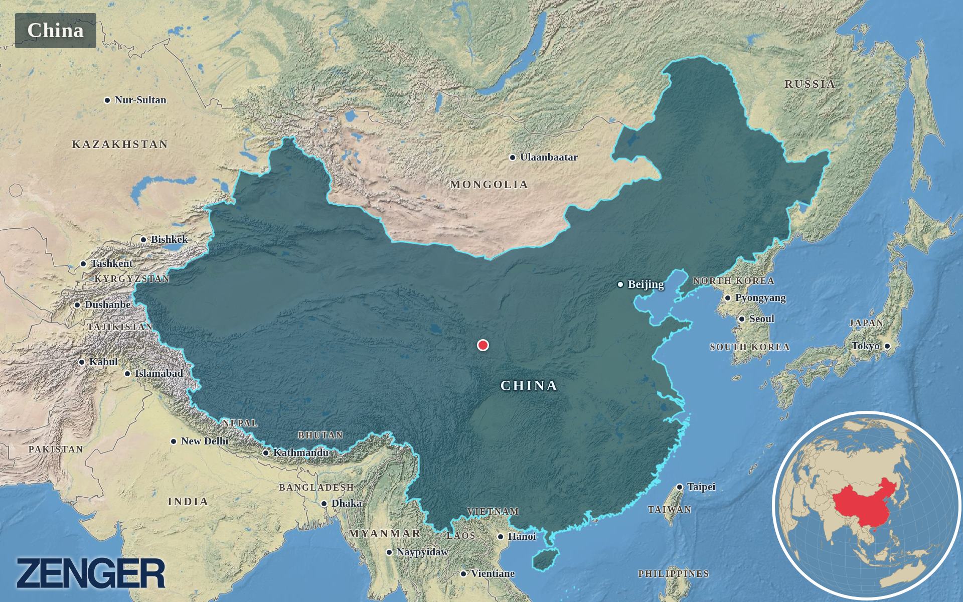 Protomaps / Natural Earth - China