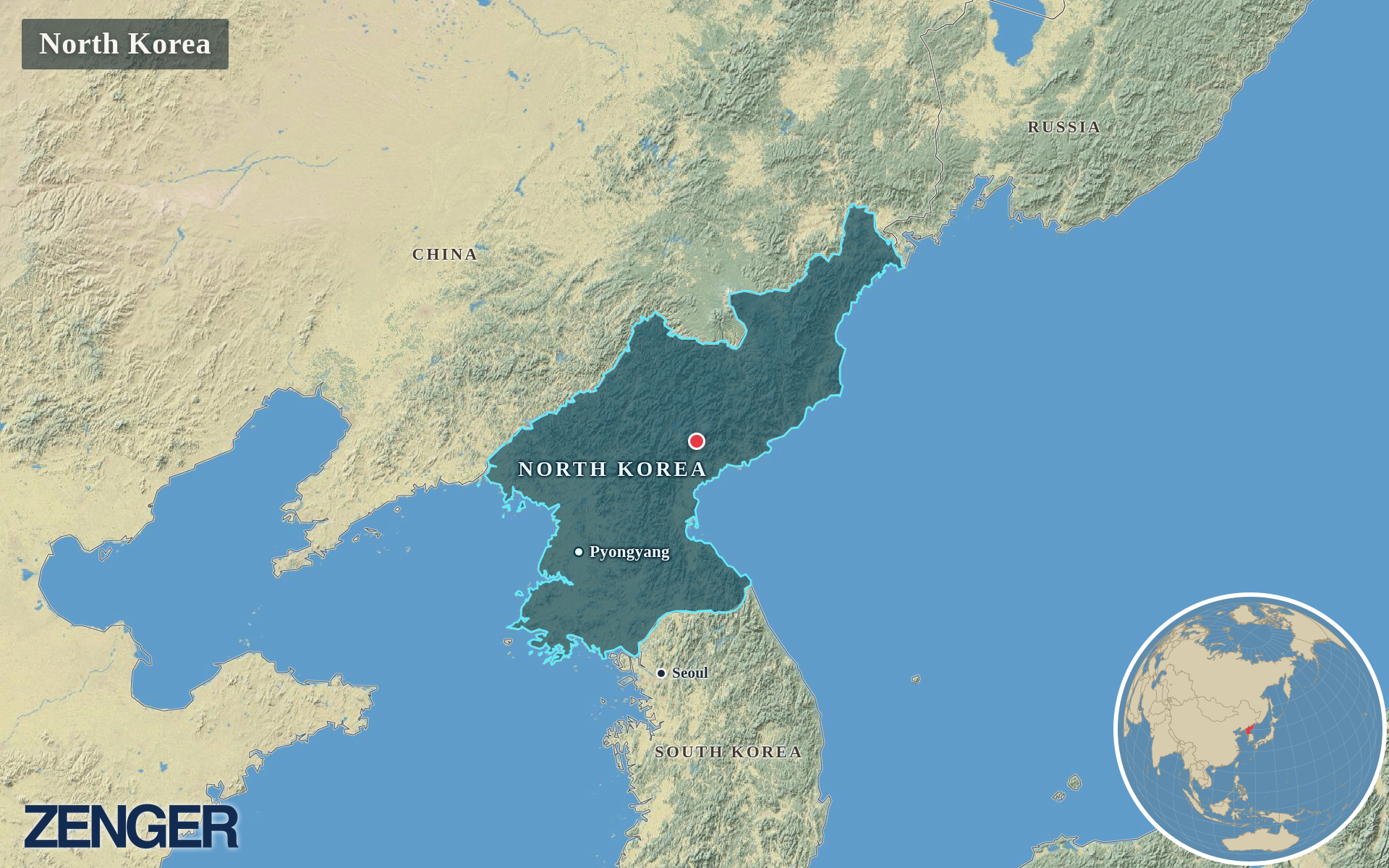Protomaps / Natural Earth - North Korea