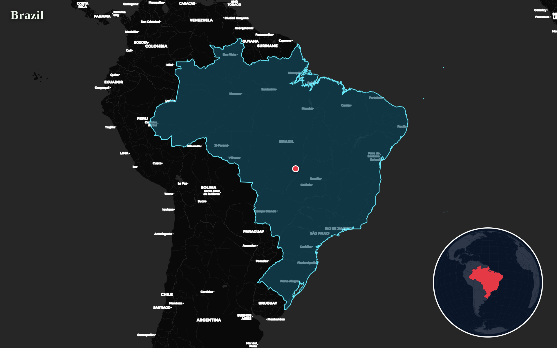 Protomaps / Natural Earth - Brazil