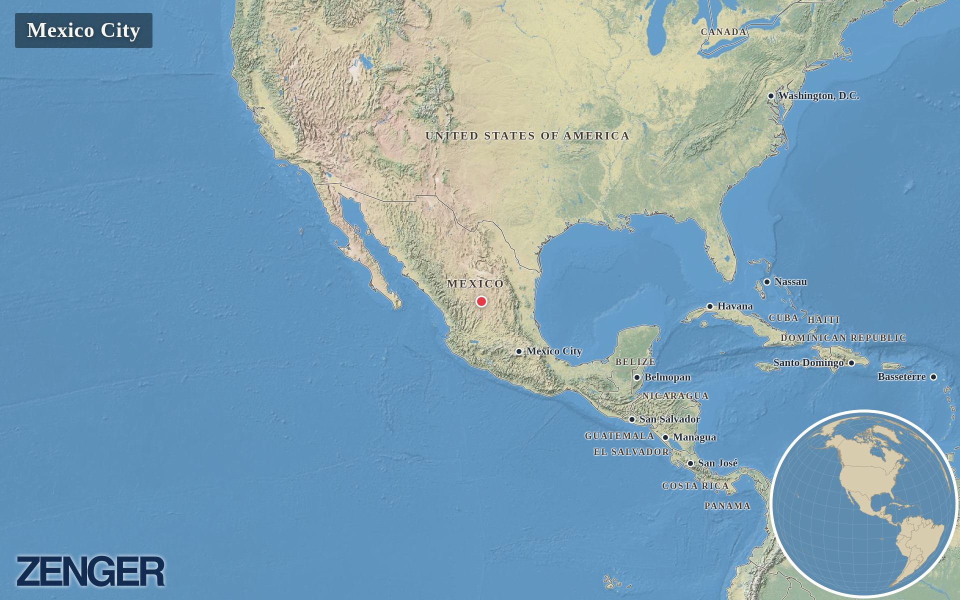 Protomaps / Natural Earth - Mexico City