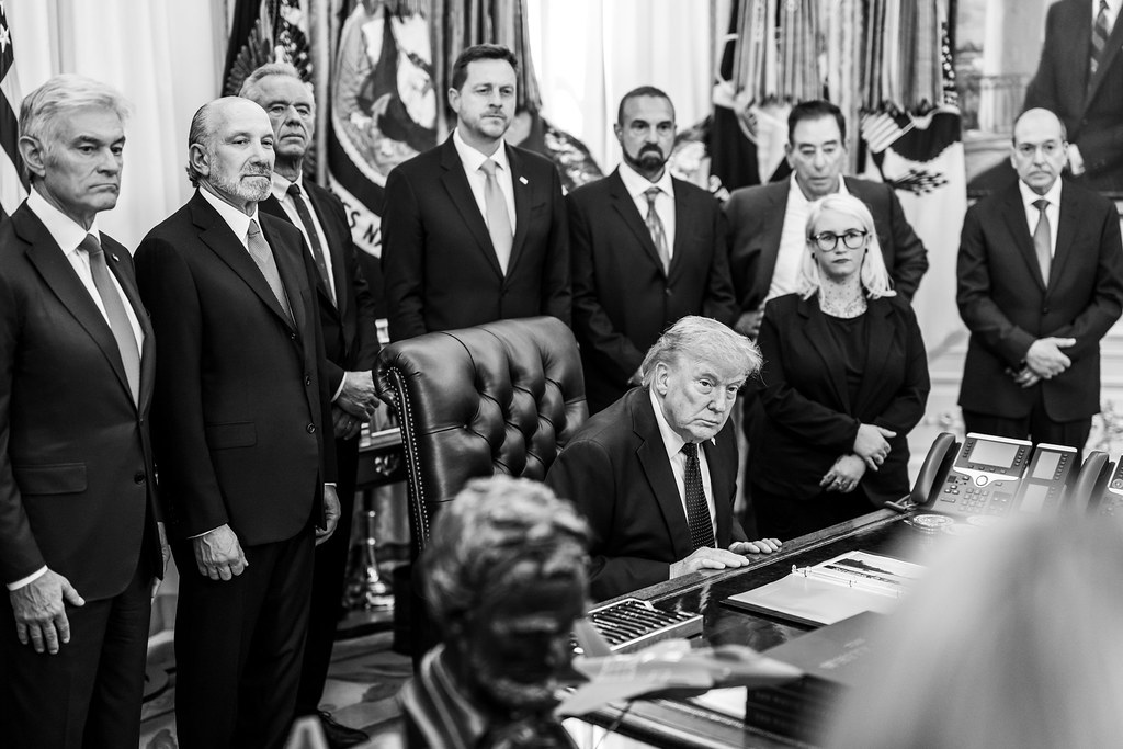 47th President Donald J. Trump promotes falling consumer prices at WASHINGTON D.C.
